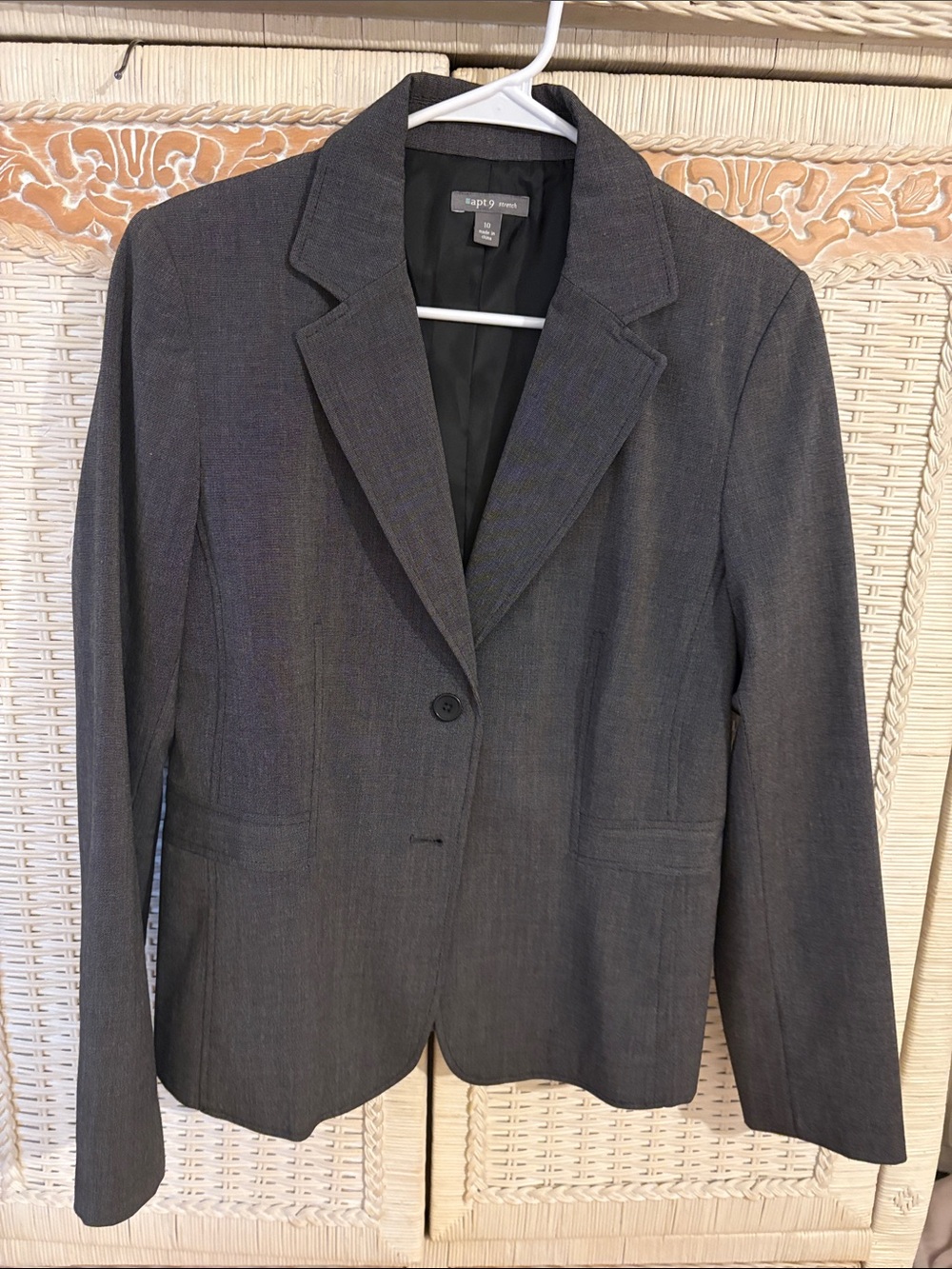 GAP Charcoal Gray Single-Button Women's Blazer